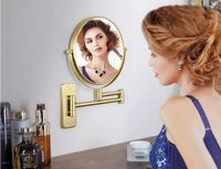 Косметическое зеркало Schein 9341BG Золото матовое — фото 6, Аксессуары для ванной