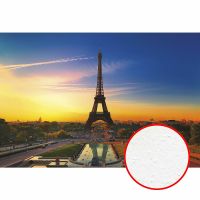 Фреска Ortograf Париж 3658 Фактура бархат FX Флизелин (4*2,7) Синий/Оранжевый/Зеленый, Город — фото 1, Фрески