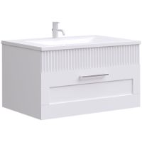 Тумба c раковиной SanVit Турин-1 70 kturin1070 подвесная Белая — фото 1, Тумбы с раковиной