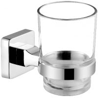 Стакан для зубных щеток CeramaLux Quadro 61902 Хром — фото 1, Стаканы для зубных щеток