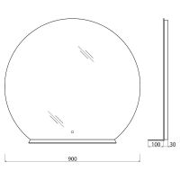 Товар: Зеркало BelBagno с подсветкой с сенсорным выключателем арт-SPC-RNG-900-LED-TCH-MENS - фото 8 Зеркало BelBagno с подсветкой с сенсорным выключателем арт-SPC-RNG-900-LED-TCH-MENS — фото 8, Зеркала в ванную комнату
