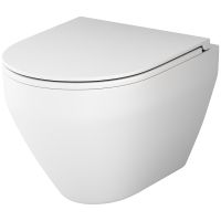 Унитаз AM.PM Spirit V2.0 FlashClean C701700MWSC подвесной Белый матовый с сиденьем микролифт — фото 1, Унитазы