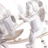 Люстра Artelamp Amur A1133SP-8WG Белая с золотом — фото 3, Люстры