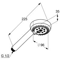 Товар: Ручной душ Kludi Logo 6830005-00 Хром - фото 7 Ручной душ Kludi Logo 6830005-00 Хром — фото 7, Лейки для душа