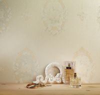 Обои Milassa Joli Joli1 001/1 Флизелин (1*10,05) Белый/Бежевый, Медальоны/Цветы — фото 2, Обои для стен