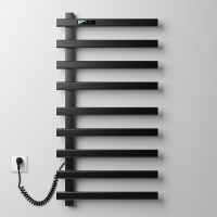 Товар: Электрический полотенцесушитель Black&White N-355B 48x92 355BI Черный матовый - фото 2 Электрический полотенцесушитель Black&White N-355B 48x92 355BI Черный матовый — фото 2, Электрические полотенцесушители