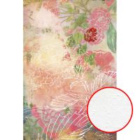 Фреска Ortograf Цветы 7085 Фактура бархат FX Флизелин (1,8*2,7) Розовый/Зеленый, Цветы/Живопись — фото 1, Фрески