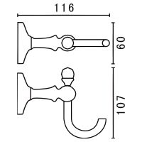 Товар: Крючок Art&Max Antic Crystal AM-E-2686BSJ-Br Бронза - фото 3 Крючок Art&Max Antic Crystal AM-E-2686BSJ-Br Бронза — фото 3, Крючки для полотенец