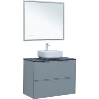 Тумба под раковину Aquanet Арт 90 313276 подвесная Мисти грин — фото 17, Тумбы под раковину