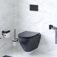 Комплект унитаза с инсталляцией AM.PM Spirit V2.0 FlashClean IS70251.701700MB с сиденьем Микролифт и клавишей смыва Хром глянцевый — фото 11, Комплекты унитаз + инсталляция