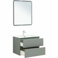 Тумба под раковину Aquanet Вега 70 329602 подвесная Мисти грин — фото 9, Тумбы под раковину