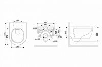 Товар: Унитаз Excellent Doto Pure Rim 48 CEEX.1404.485.WH подвесной с сиденьем Микролифт - фото 10 Унитаз Excellent Doto Pure Rim 48 CEEX.1404.485.WH подвесной с сиденьем Микролифт — фото 10, Унитазы