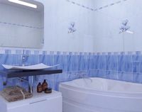 Керамический бордюр Axima Агата голубой B 6,5х25 см — фото 2, Керамическая плитка