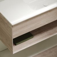 Тумба под раковину Sancos Marmi 1.0 100 R MR1.0100REG подвесная Дуб галифакс натуральный — фото 6, Мебель для ванной