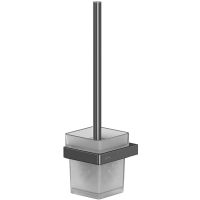 Ершик для унитаза Whitecross Cubo gunmetal CU2470GM Оружейная сталь — фото 1, Ершики для унитаза