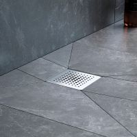 Душевой трап AM.PM PrimeFlow 10 W02BD-P11-010-01SB с решеткой Хром матовый Cut Gradient — фото 5, Трапы для душа