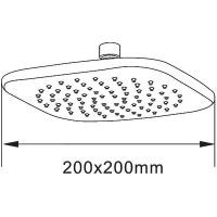 Товар: Верхний душ Orange S08TS Хром - фото 7 Верхний душ Orange S08TS Хром — фото 7, Душевое оборудование. Душевая программа