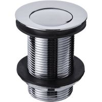 Донный клапан GPD PUP02 click-clack Хром — фото 1, Донные клапаны