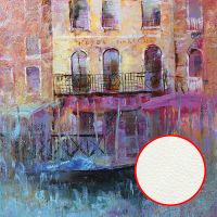 Фреска Ortograf Венеция 8067 Фактура флок FLK Флизелин (2,7*2,7) Синий/Розовый/Оранжевый, Город/Живопись