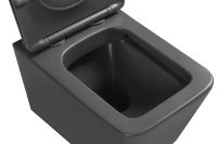 Унитаз SantiLine SL-5007DG подвесной Серый матовый с сиденьем Микролифт — фото 4, Подвесные унитазы