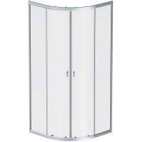 Душевой уголок AM.PM X-Joy Twin Slide 80х80 W88G-205-080MT64 профиль Хром матовый стекло прозрачное — фото 1, Душевые уголки