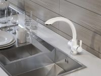 Смеситель для кухни Paulmark Essen Es213001-431 Белый матовый — фото 2, Смесители для кухни