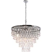 Люстра Maytoni Neoclassic Linn MOD091PL-09CH Прозрачная Хром — фото 1, Люстры