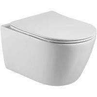 Унитаз Hansmann keramik Round УНИ0002 подвесной Белый с сиденьем Микролифт — фото 1, Унитазы