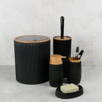 Ведро для мусора Fixsen Black Boom FX-411-6 Черное — фото 2, Мусорные ведра