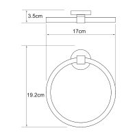 Товар: Кольцо для полотенец WasserKRAFT Rhein K-6260 Хром - фото 3 Кольцо для полотенец WasserKRAFT Rhein K-6260 Хром — фото 3, Полотенцедержатели