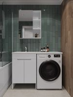 Товар: Тумба с раковиной Orange Kandy 120 L OPKD-120TUW+RAL Белый глянец - фото 5 Тумба с раковиной Orange Kandy 120 L OPKD-120TUW+RAL Белый глянец — фото 5, Мебель для ванной