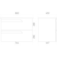Товар: Тумба под раковину Laparet Atlas 80 LA-WCAB-80-125 подвесная Кашемир матовый - фото 4 Тумба под раковину Laparet Atlas 80 LA-WCAB-80-125 подвесная Кашемир матовый — фото 4, Мебель для ванной