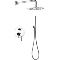 Душевая система Abber Emotion AF8818 Хром — фото 1, Встраиваемые душевые комплекты