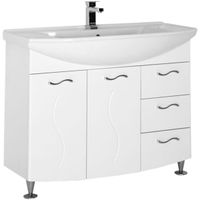 Тумба под раковину Aquanet Моника 105 186772 Белая — фото 1, Мебель для ванной