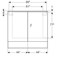 Товар: Зеркальный шкаф Geberit Acanto 90 500.646.00.2 Дуб Мистик - фото 5 Зеркальный шкаф Geberit Acanto 90 500.646.00.2 Дуб Мистик — фото 5, Зеркальные шкафы в ванную