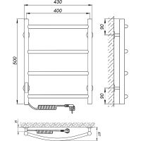 Товар: Электрический полотенцесушитель Laris Классик П4 400x500 L 73207640 Хром - фото 10 Электрический полотенцесушитель Laris Классик П4 400x500 L 73207640 Хром — фото 10, Электрические полотенцесушители