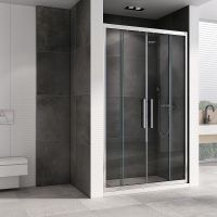 Товар: Душевая дверь Abber Schwarzer Diamant 180 AG33180H профиль Хром стекло прозрачное - фото 1 Душевая дверь Abber Schwarzer Diamant 180 AG33180H профиль Хром стекло прозрачное — фото 1, Раздвижные душевые двери