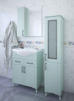 Шкаф пенал Sanflor Глория 32 R С000005721 Серый — фото 4, Мебель для ванной