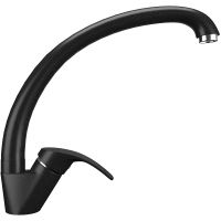 Смеситель для кухни Ulgran Classic U-007-344 Ультра-черный — фото 1, Смесители