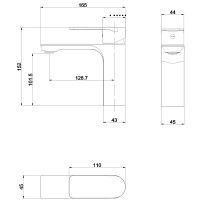 Товар: Смеситель для раковины beWash Purify BVMM0BS500 Хром - фото 2 Смеситель для раковины beWash Purify BVMM0BS500 Хром — фото 2, Смесители