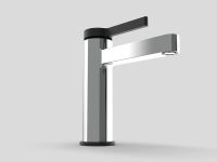 Смеситель для раковины GPD Gildo MLB165-K-S Хром Черный — фото 6, Смесители