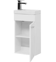 Тумба с раковиной Aquanet Нота 40 R 254037 подвесная Белая — фото 6, Тумбы с раковиной