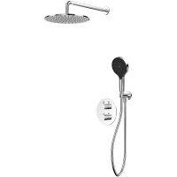 Душевая система Whitecross Y chrome YSET08TOPCR с термостатом Хром — фото 1, Душевое оборудование. Душевая программа