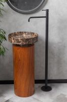 Раковина-чаша Boheme Corian 40 801-ED Emprador — фото 4, Раковины