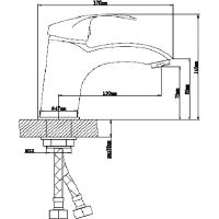 Смеситель для раковины Ростовская Мануфактура Сантехники Boou B8174-1J Хром — фото 2, Смесители