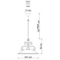 Подвесной светильник Artelamp Safari A6905SP-1AB Античная бронза — фото 4, Подвесные светильники