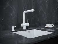 Товар: Дозатор для моющего средства Paulmark Brevit D005-431 Белый матовый - фото 2 Дозатор для моющего средства Paulmark Brevit D005-431 Белый матовый — фото 2, Дозаторы для кухонных моек