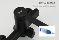 Смеситель для ванны Frap H67-6 F2267-6 универсальный Черный матовый — фото 3, Смеситель для ванны