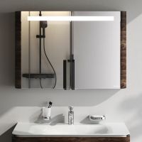 Зеркальный шкаф AM.PM Sensation 100 M30MCX1001NF Орех — фото 1, Зеркальные шкафы в ванную