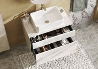 Товар: Тумба под раковину Aquaton Марбл 80 1A276201MH4C0 подвесная Слэйт Белый матовый - фото 21 Тумба под раковину Aquaton Марбл 80 1A276201MH4C0 подвесная Слэйт Белый матовый — фото 21, Мебель для ванной